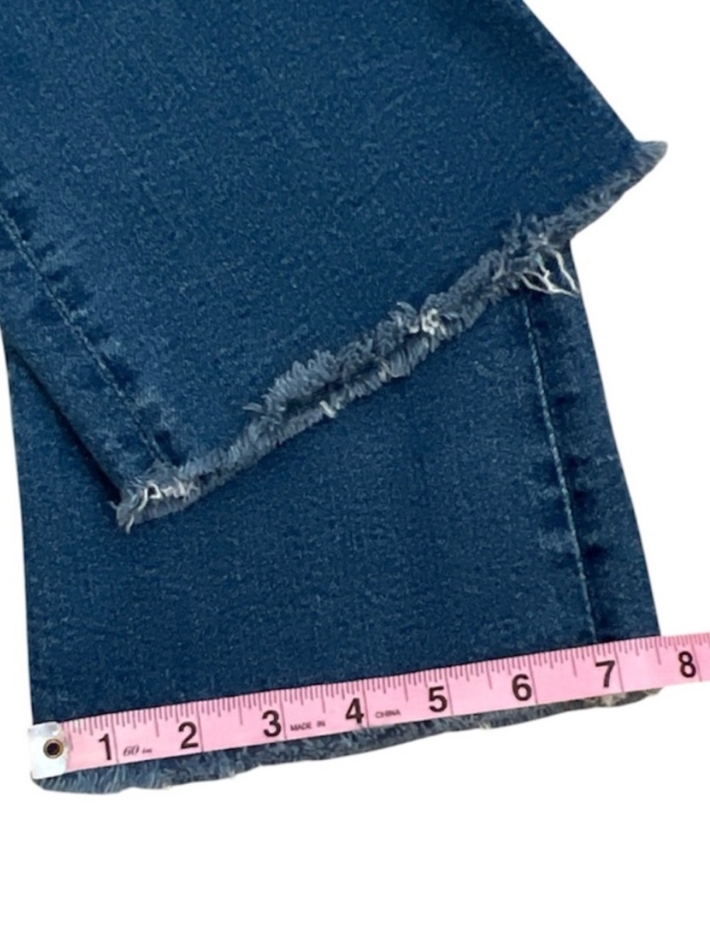 MOTHER Hustler Ankle Fray Grasping At Straws High Waisted Straight Crop 24 - Picture 13 of 15